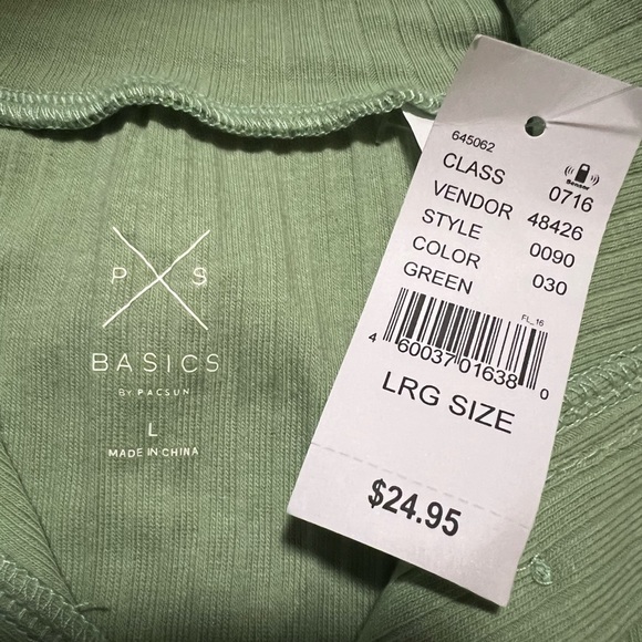 NWT PacSun Ribbed Mock Neck Top - Picture 4 of 5